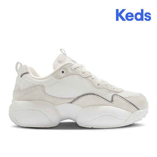 Women's Bounce Sneaker White/Silver | Modern Casual Style