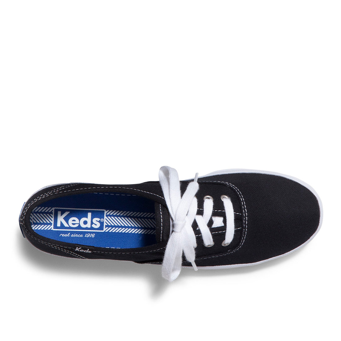 Women's Champion Canvas Lace-up Sneakers Black | Lightweight Casual Style