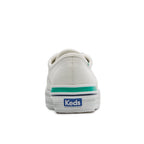 Women's The Platform Pique Stripe Canvas Sneaker White/Green