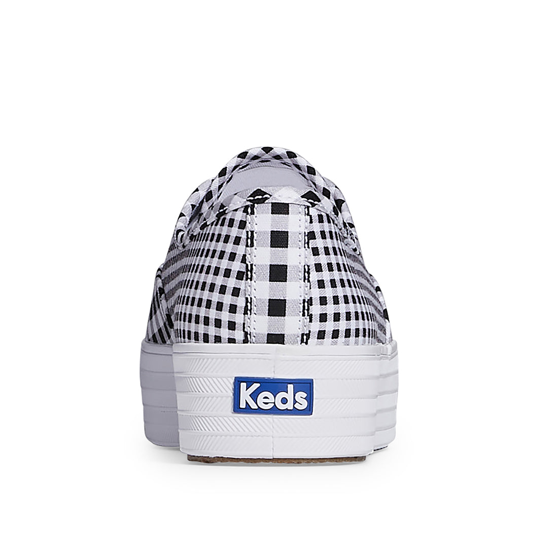 Women's Point Canvas Gingham Sneaker Black/White