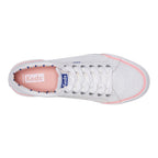 Women's Jump Kick Canvas Bumper Foxing Pop Lining Sneaker White/Blue