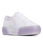 Women's Triple Up Ripstop Bubble Foxing Sneaker White/Lilac