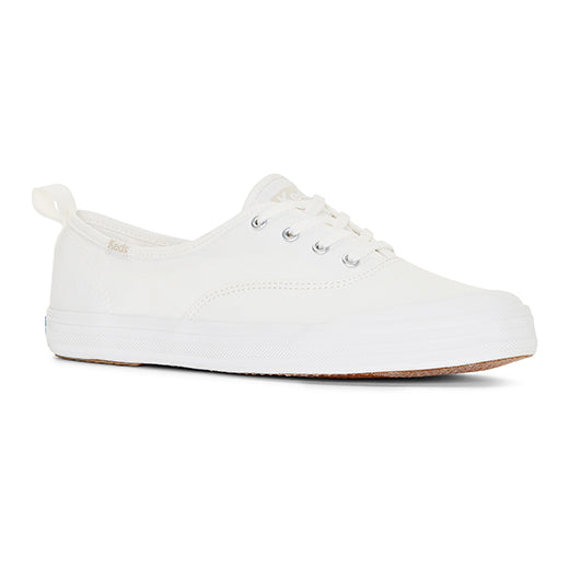 Women's Champion Toe Cap Canvas  Sneaker White | Lightweight Casual Style