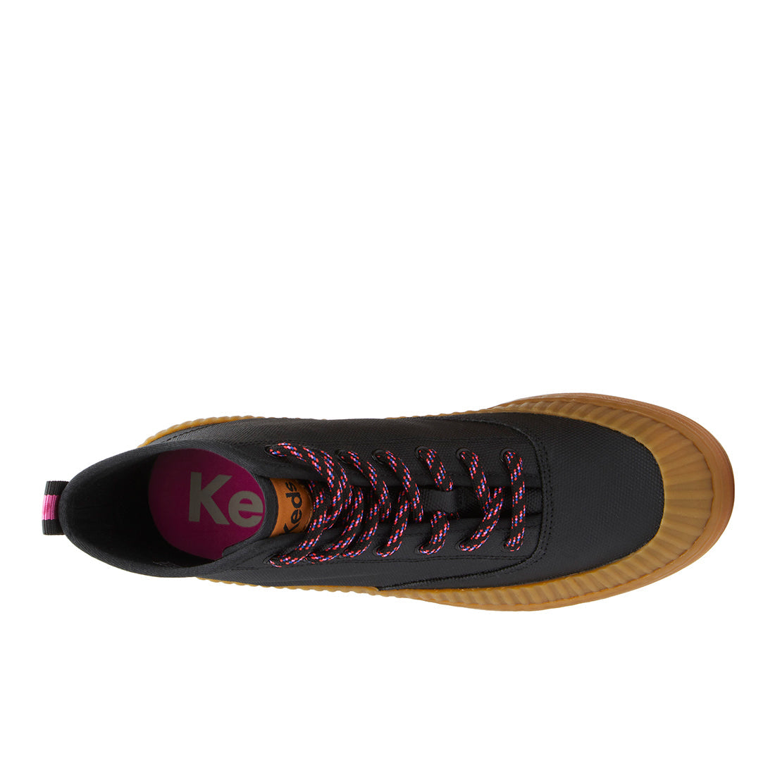 Keds Womens' The Platform Mid Lug Weatherized Black/Gum