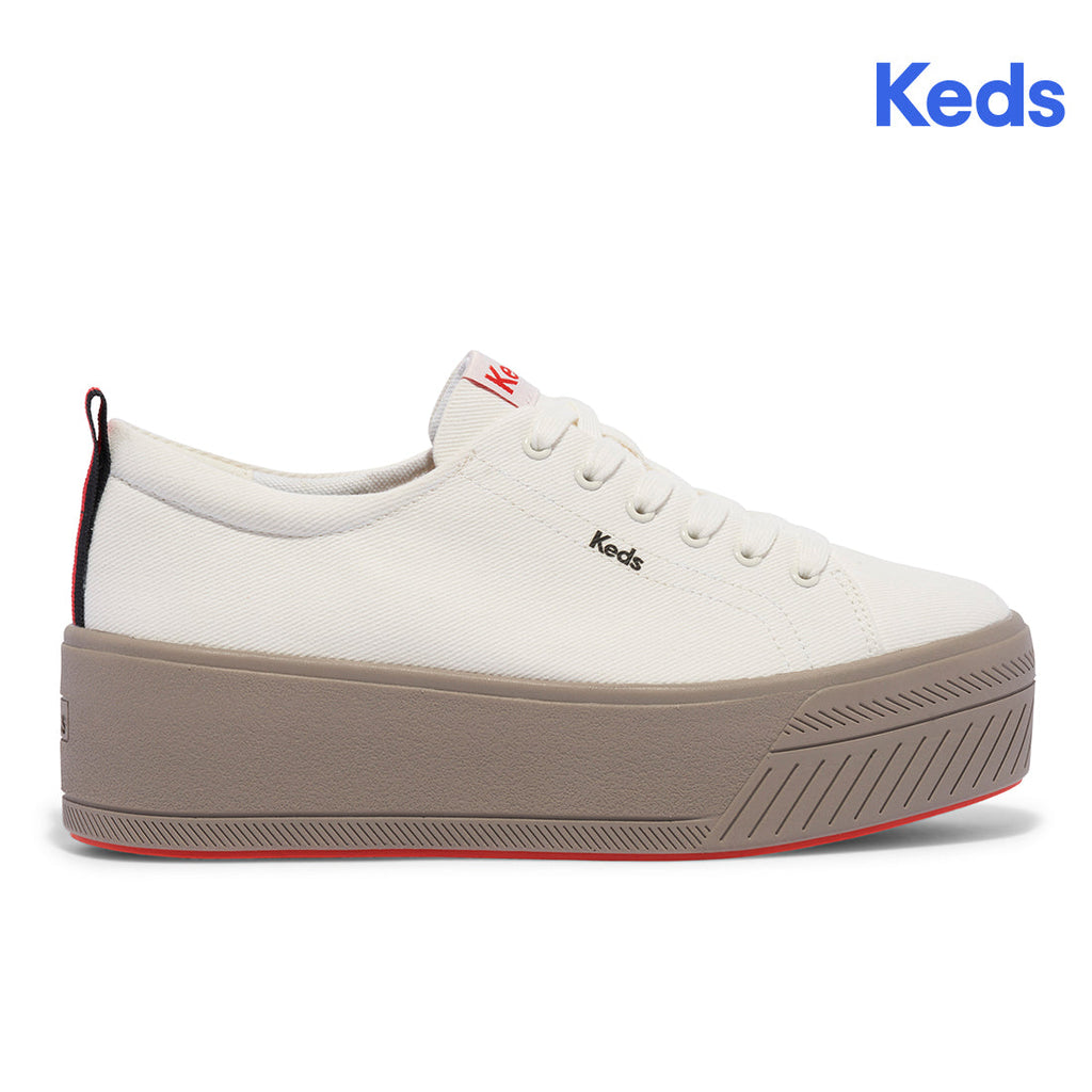 Keds Womens' Skyler Heavy Twill Sneaker White