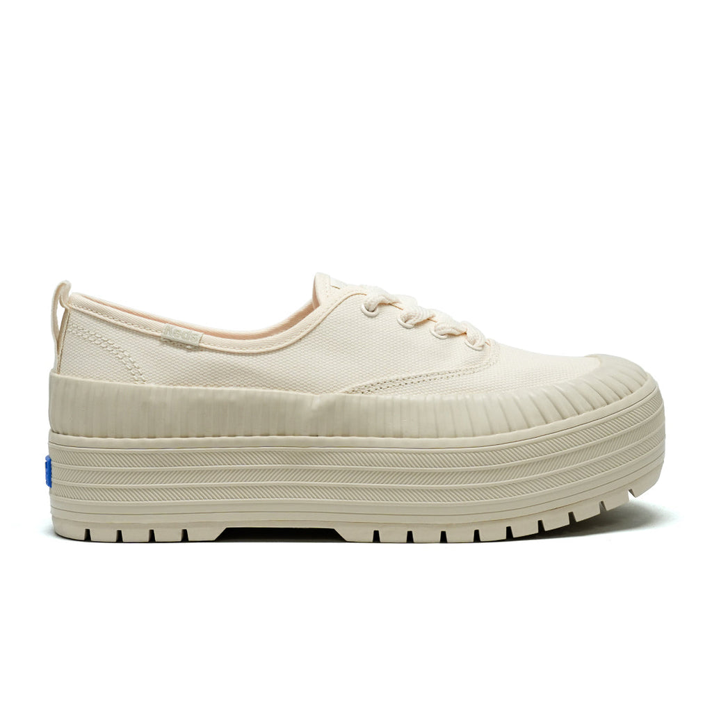 Women's The Platform Lug Weathrized Splash Canvas Sea Salt/Oatmeal