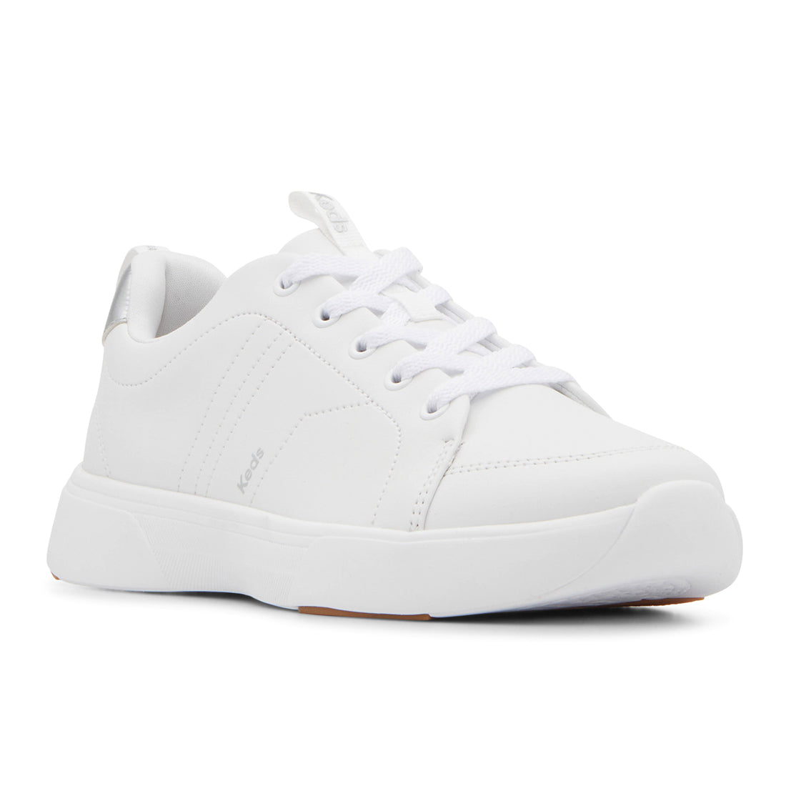 Women's Blisswalk Lace Pu Sneaker White/Silver