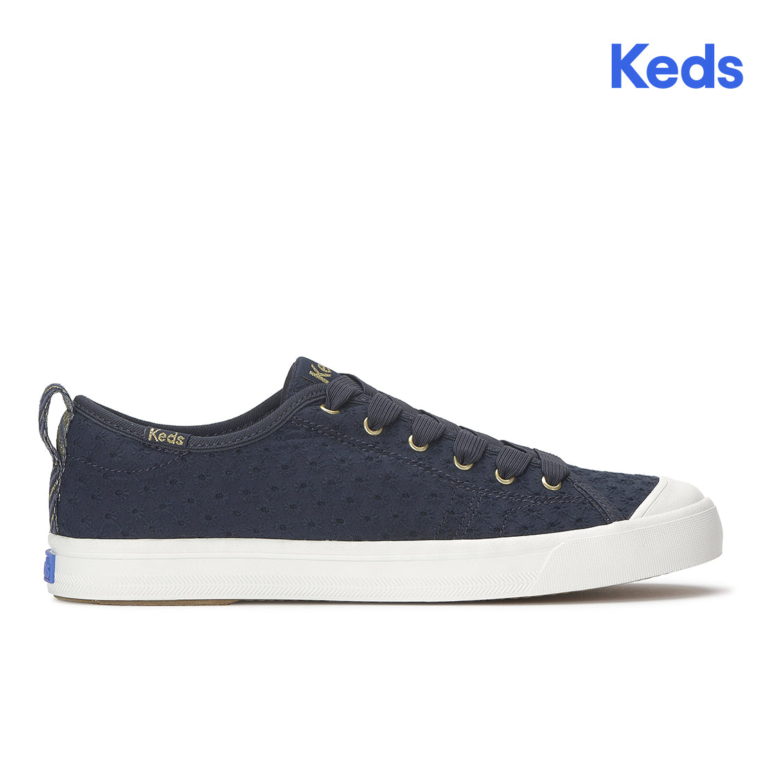 Keds Cruise Mini Daisy Eyelet Navy