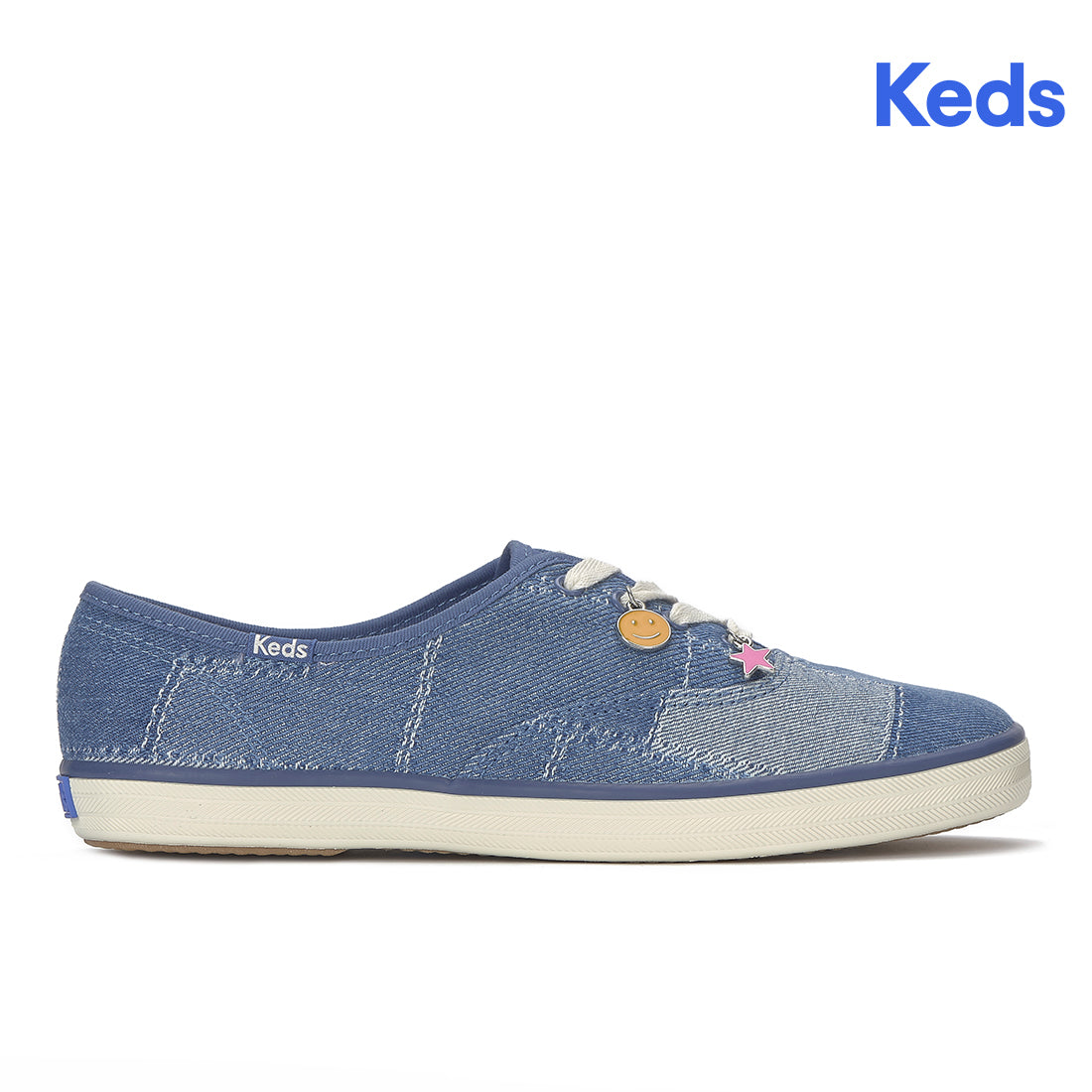 Keds Champion Denim Patchwork Charm Sneaker Blue Denim