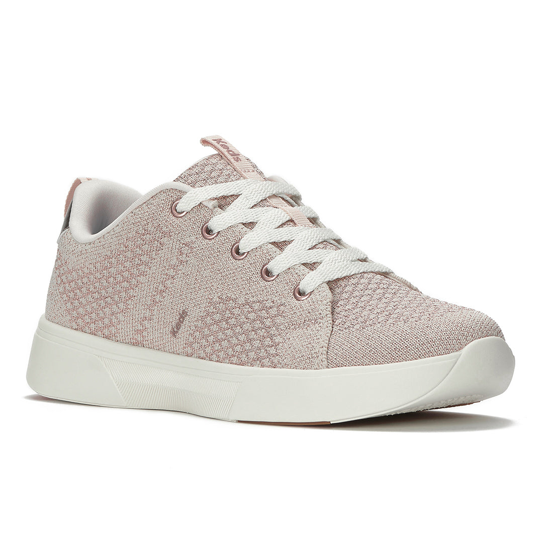 Women's Blisswalk Lace Metallic Eng Knit Rose Gold Sneaker
