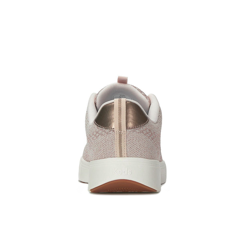 Women's Blisswalk Lace Metallic Eng Knit Rose Gold Sneaker