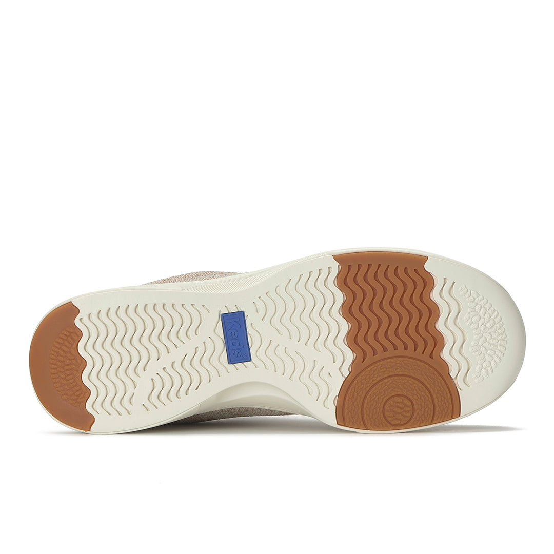 Women's Blisswalk Lace Metallic Eng Knit Rose Gold Sneaker