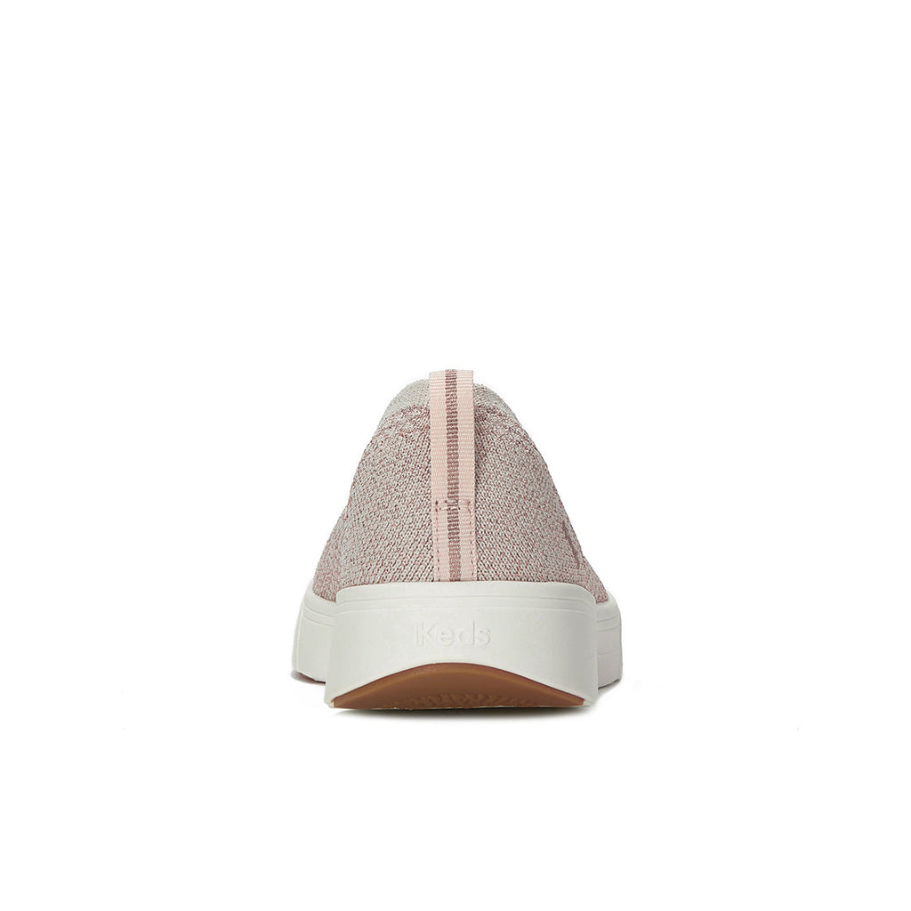 Women's Blisswalk Skimmer Metallic Eng Knit Rose Gold Sneaker