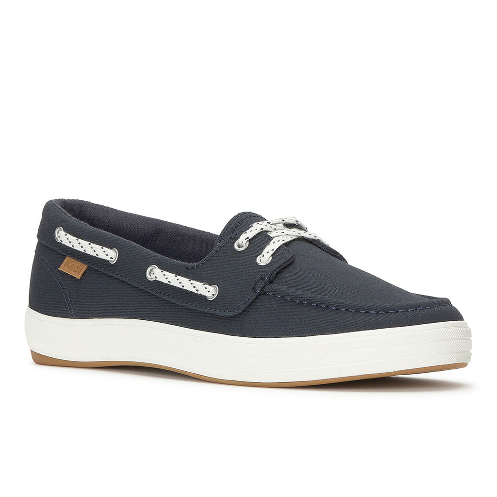 Women's Center III Boat Twill Navy Sneaker