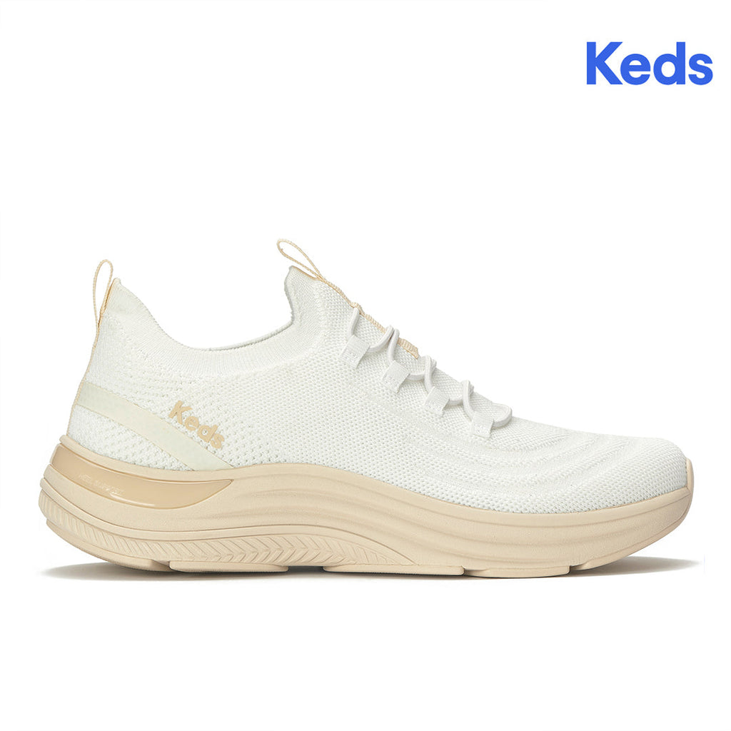 Women's Blissmove Slip On Eng Knit Snow White/Parchment Sneaker