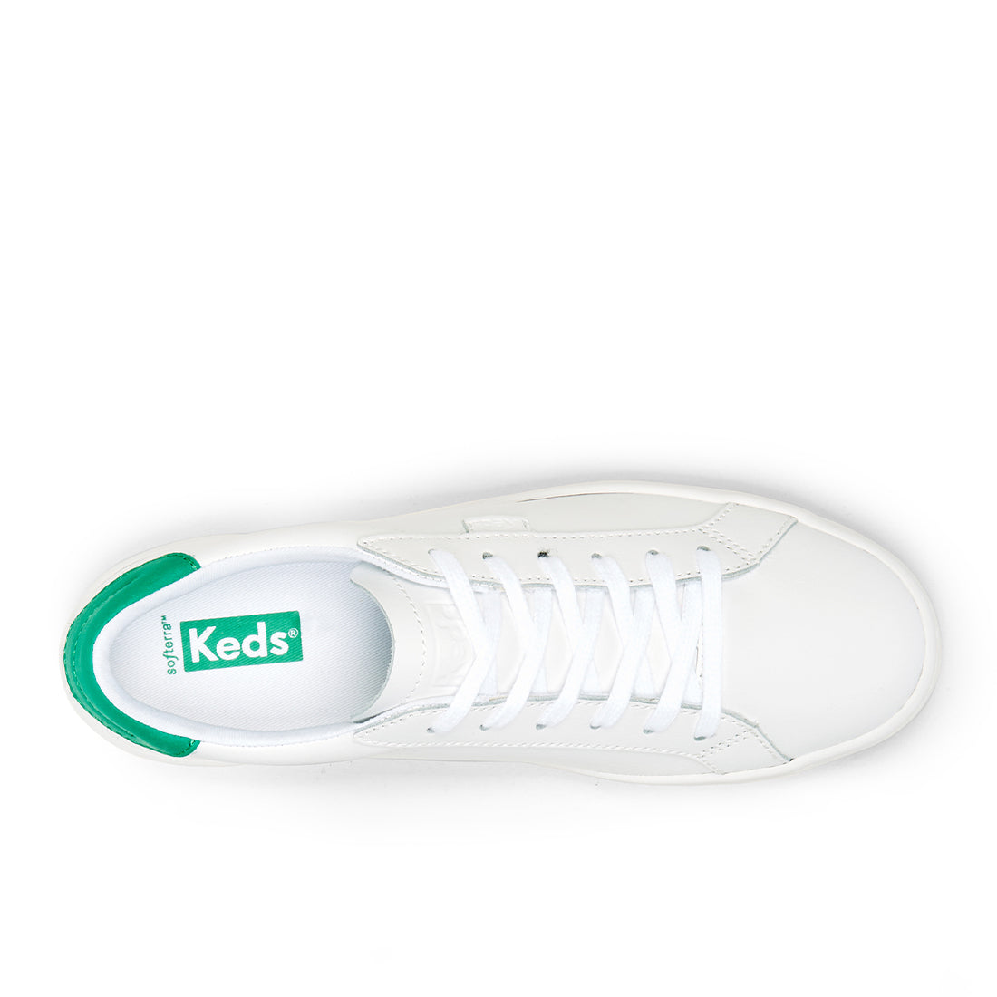 Women's Ace Leather Sneaker White/Green
