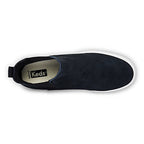 Women's The Platform Chelsea Lug Suede Sneaker Black