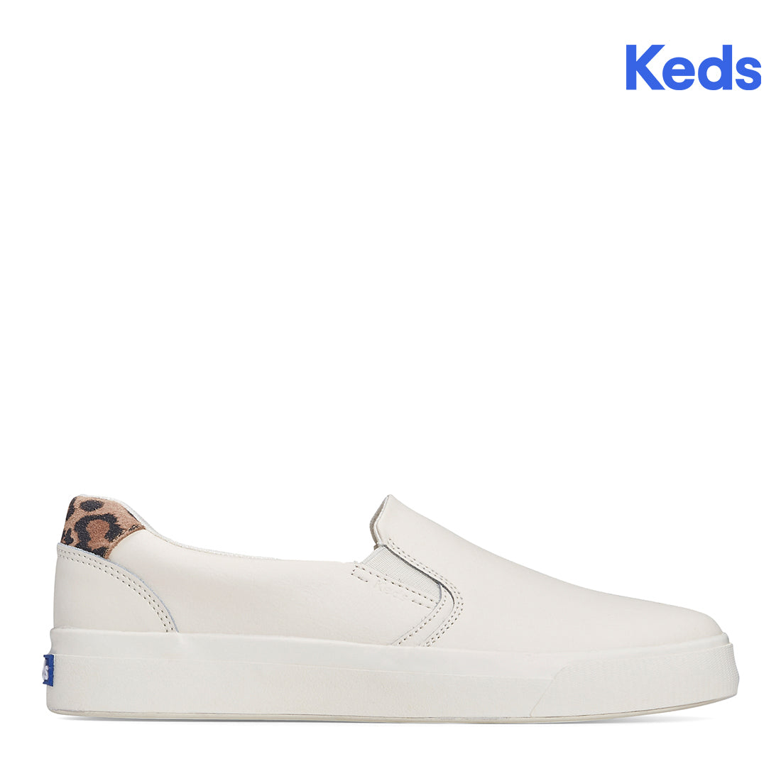 Women's Pursuit Slip Leather Leo Sneaker White