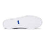 Women's Ace Leather Sneaker White/Light Blue