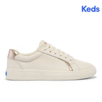 Keds Womens' Pursuit Leather Sneaker Off White