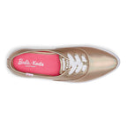 Women's Barbie Point Metallic Leather Sneaker Gold
