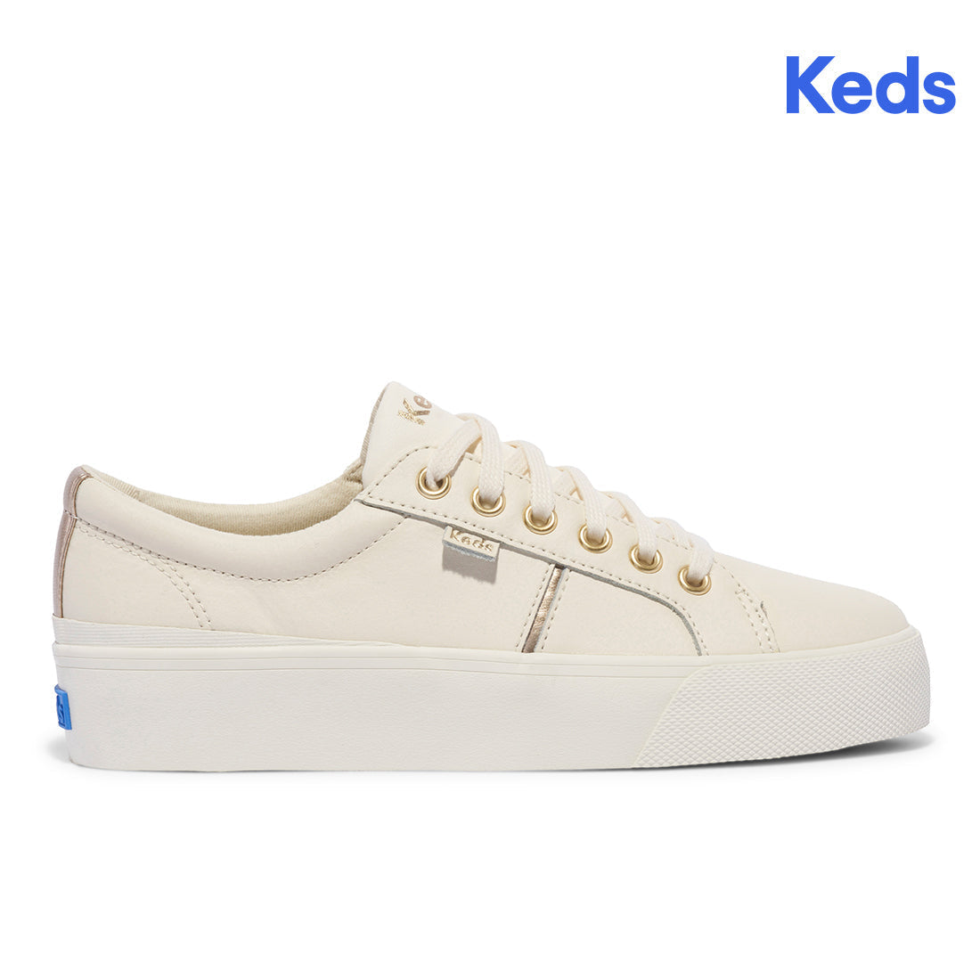 Women's Jump Kick Duo Leather Metallic Pops Off-White Sneaker