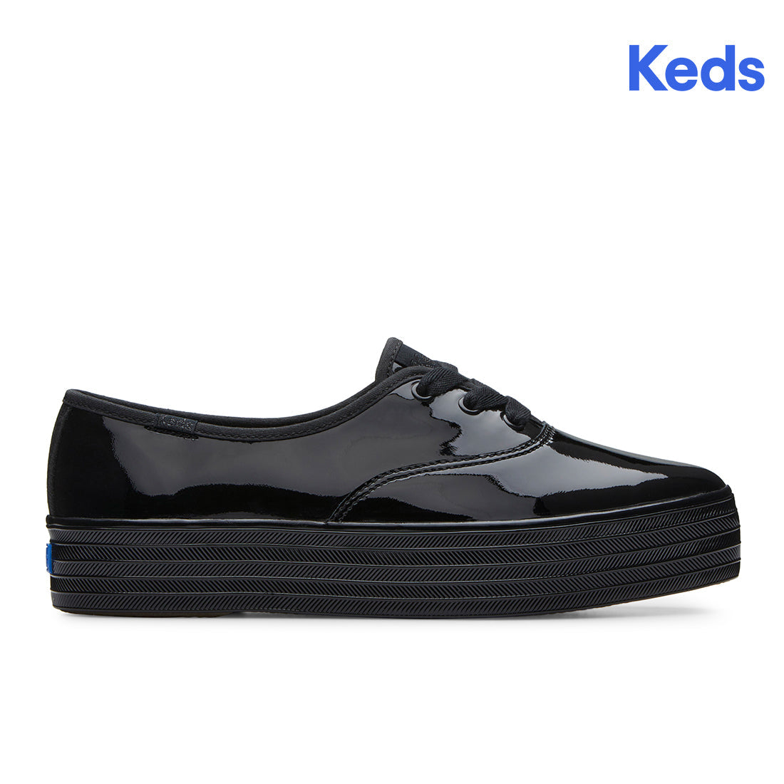 Keds Womens' Point Patent Leather Black