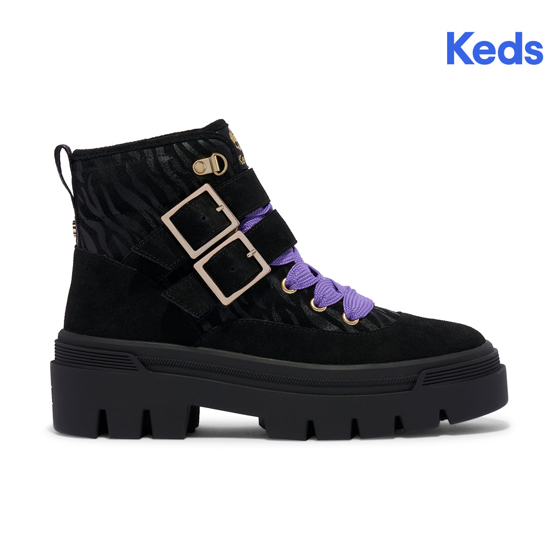 Keds Womens' Monster High Soho Boot Leather Black