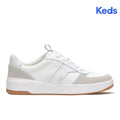 Women's The Court II Leather/Suede Sneaker White/Grey