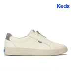 Keds Pursuit Zip Leather Dalmata Heel Egret/Black