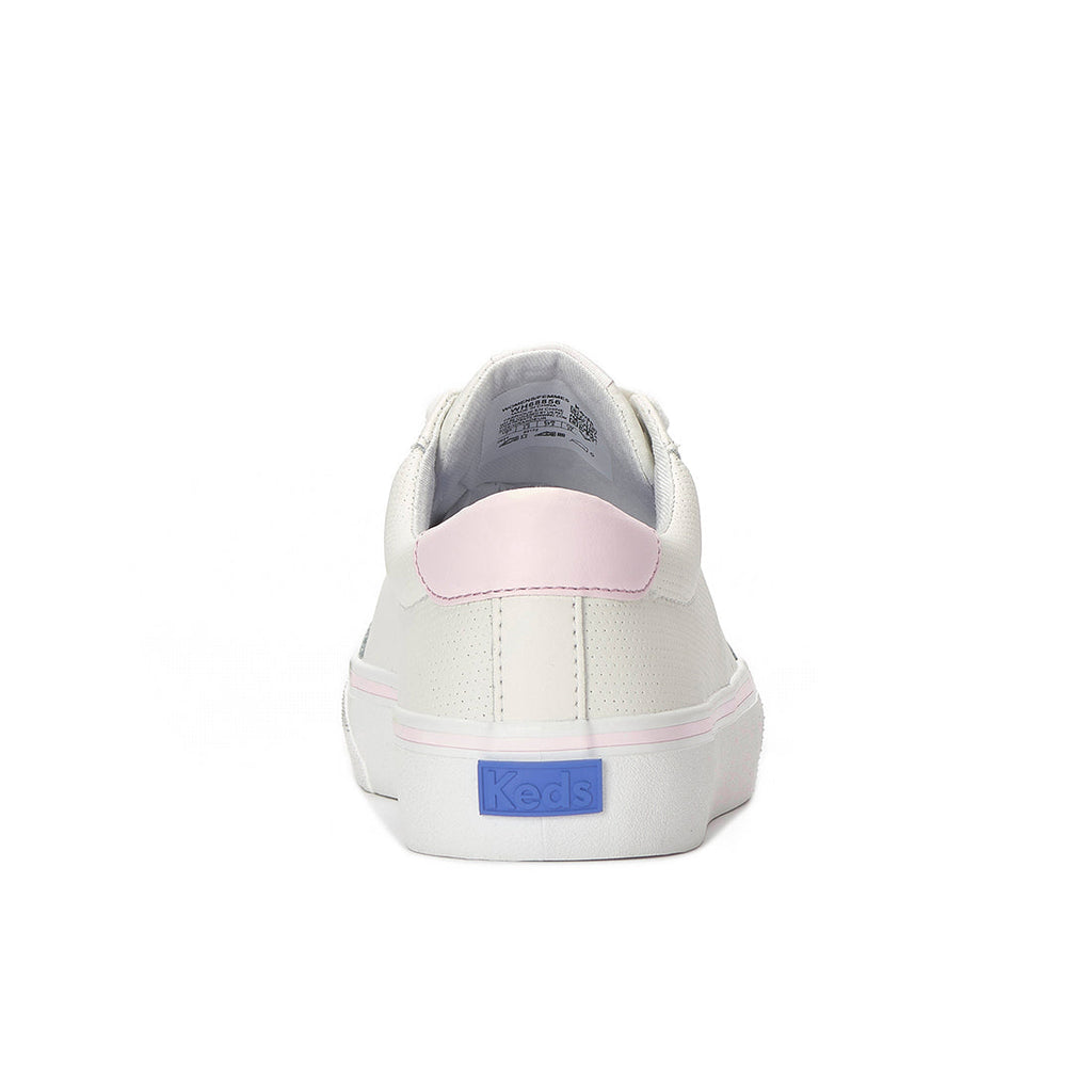 Keds Jump Kick T-Toe Perf Leather Snow White/Light Pink