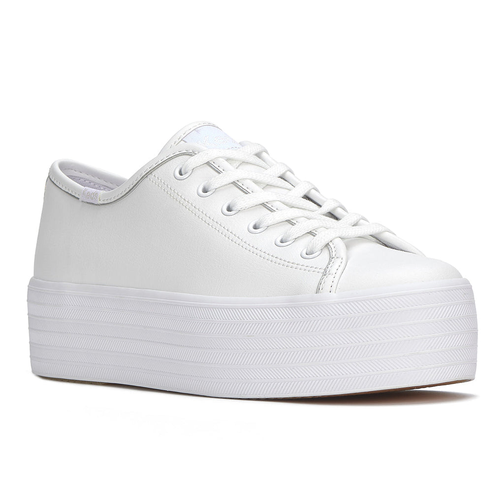 Women's Triple Up Leather Iridescent Binding White/Iridescent
