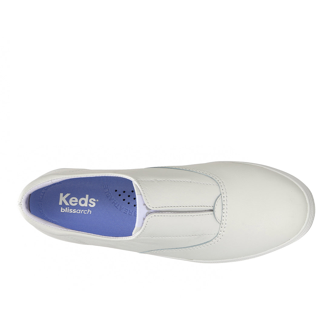 Keds Champion Round Toe Slip Sneaker Leather White