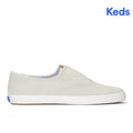 Keds Champion Round Toe Slip Dalmata Sneaker Leather Cream