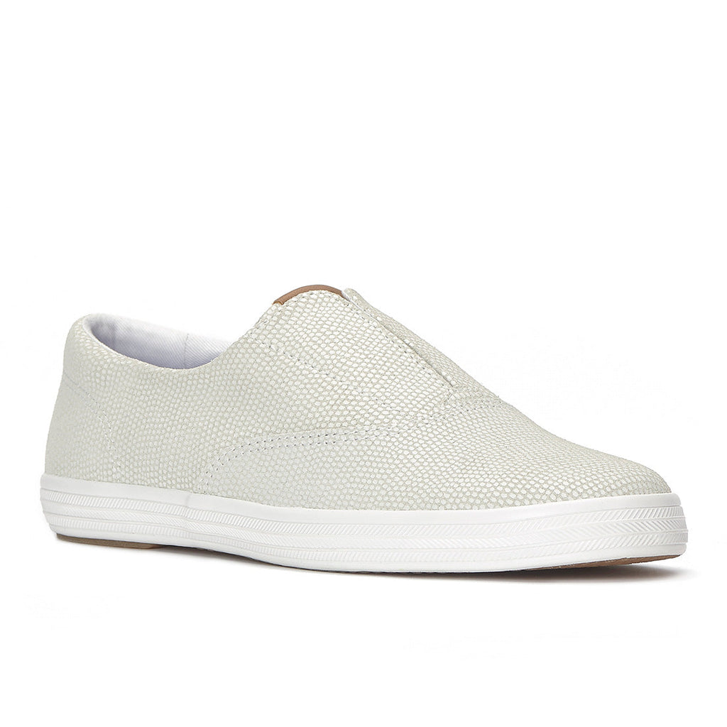 Keds Champion Round Toe Slip Dalmata Sneaker Leather Cream