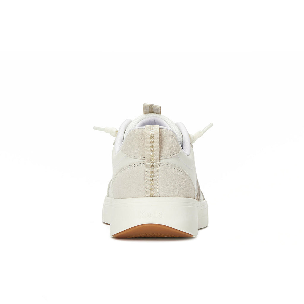 Women's Blisswalk Ubal Leather/Suede Snow White/Oatmeal/Gold Sneaker