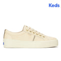 Women's Jump Kick Duo Leather Parchment/Gold Sneaker