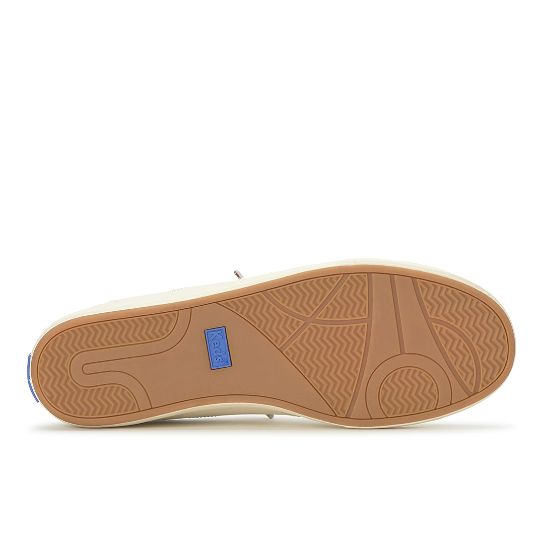 Women's Center III Slip On Leather Egret/Orchid Sneaker | Easy-On Comfort Style