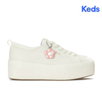 Women's Skyler Leather Daisy Charm Snow White Sneaker